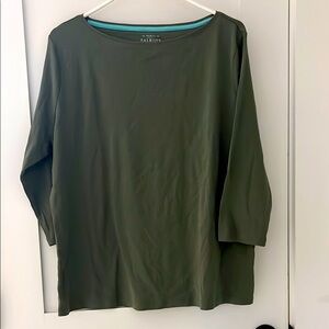 Talbots Women's Green Top Plus Petite 2XP